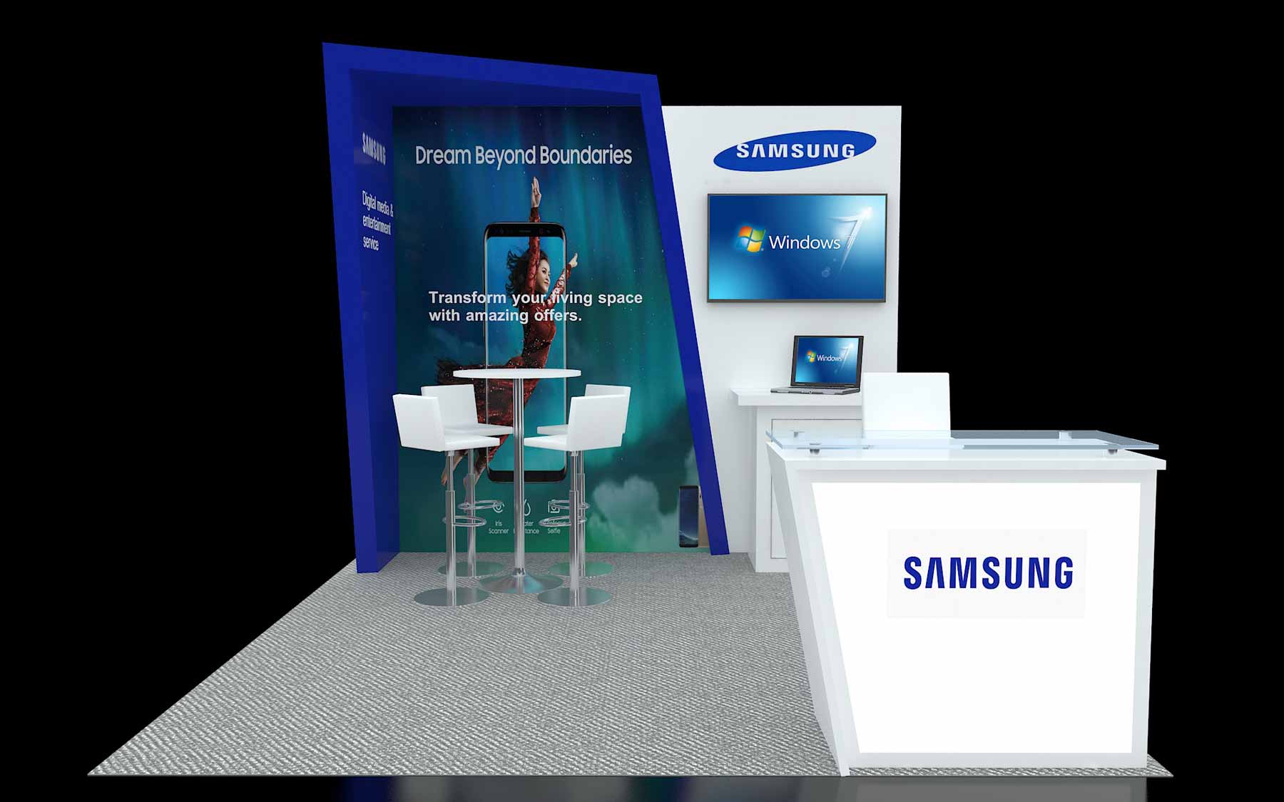 10X10 booth space