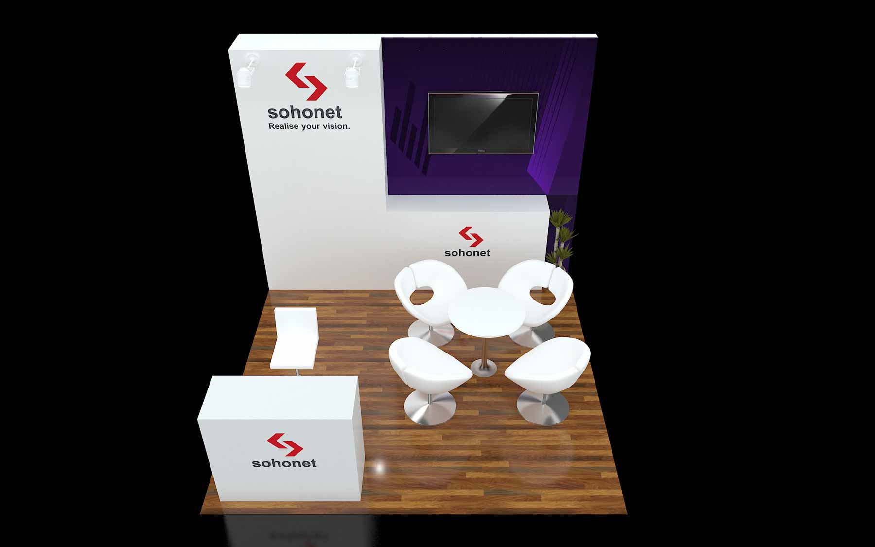 ves10100003 0X10 booth space Vsky Expo Design Layout